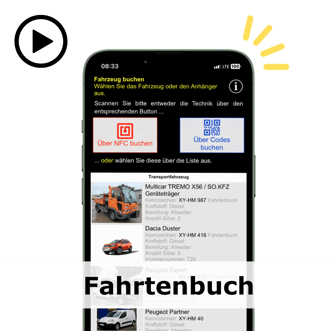 Hausmeister Software WAIOX Fahrtenbuch